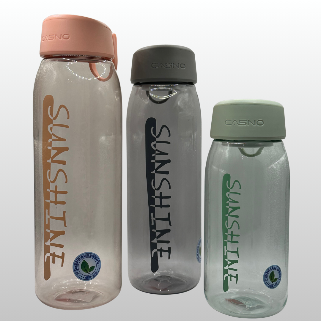 Portable Sports Water Bottle PC Plastic Leakproof With Stainless Steel Tea Infuser Hidden Handle