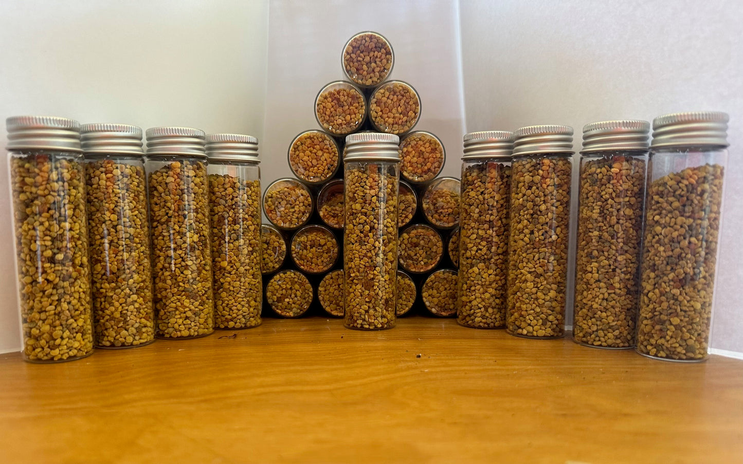 Bee Pollen Granules Glass Tube