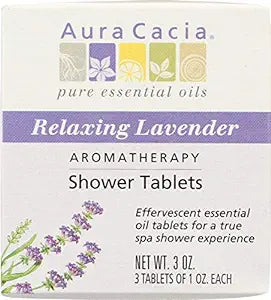 Aura Cacia Lavender Showier tablets 3 tabs
