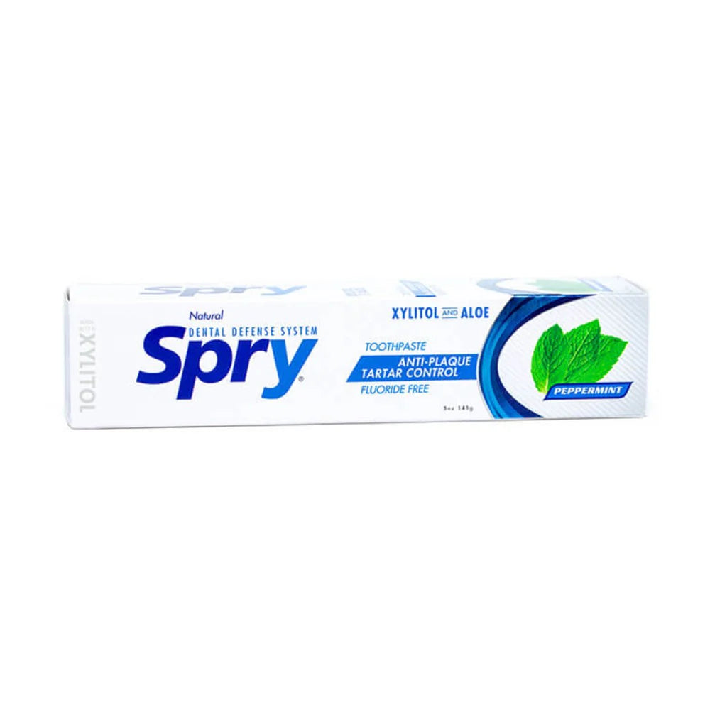Spry Toothpaste Peppermint Fluoride Free