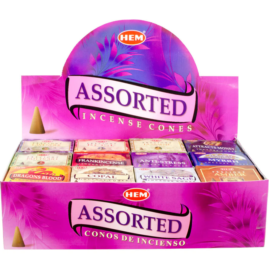 Assorted Incense Cones - HEM