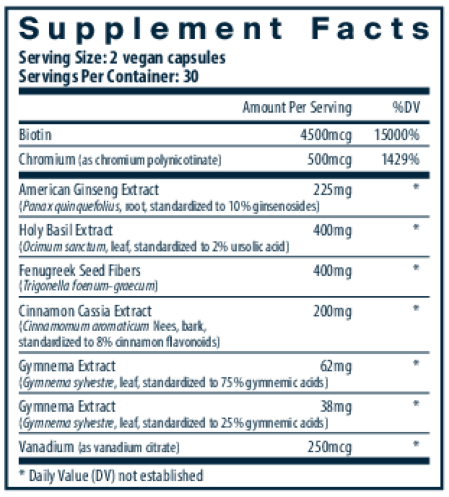 Blood Sugar Support Vital Nutrients