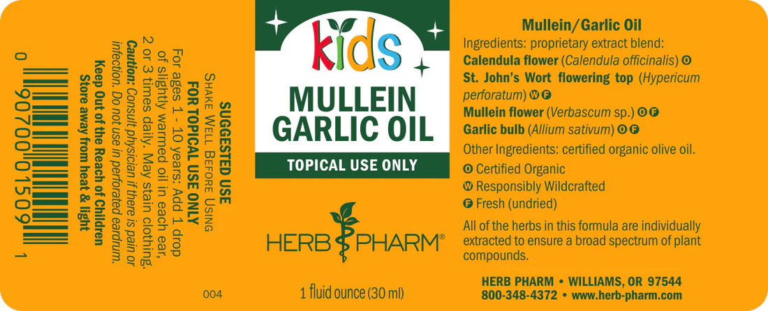KIDS Mullein Garlic Oil TOPICAL