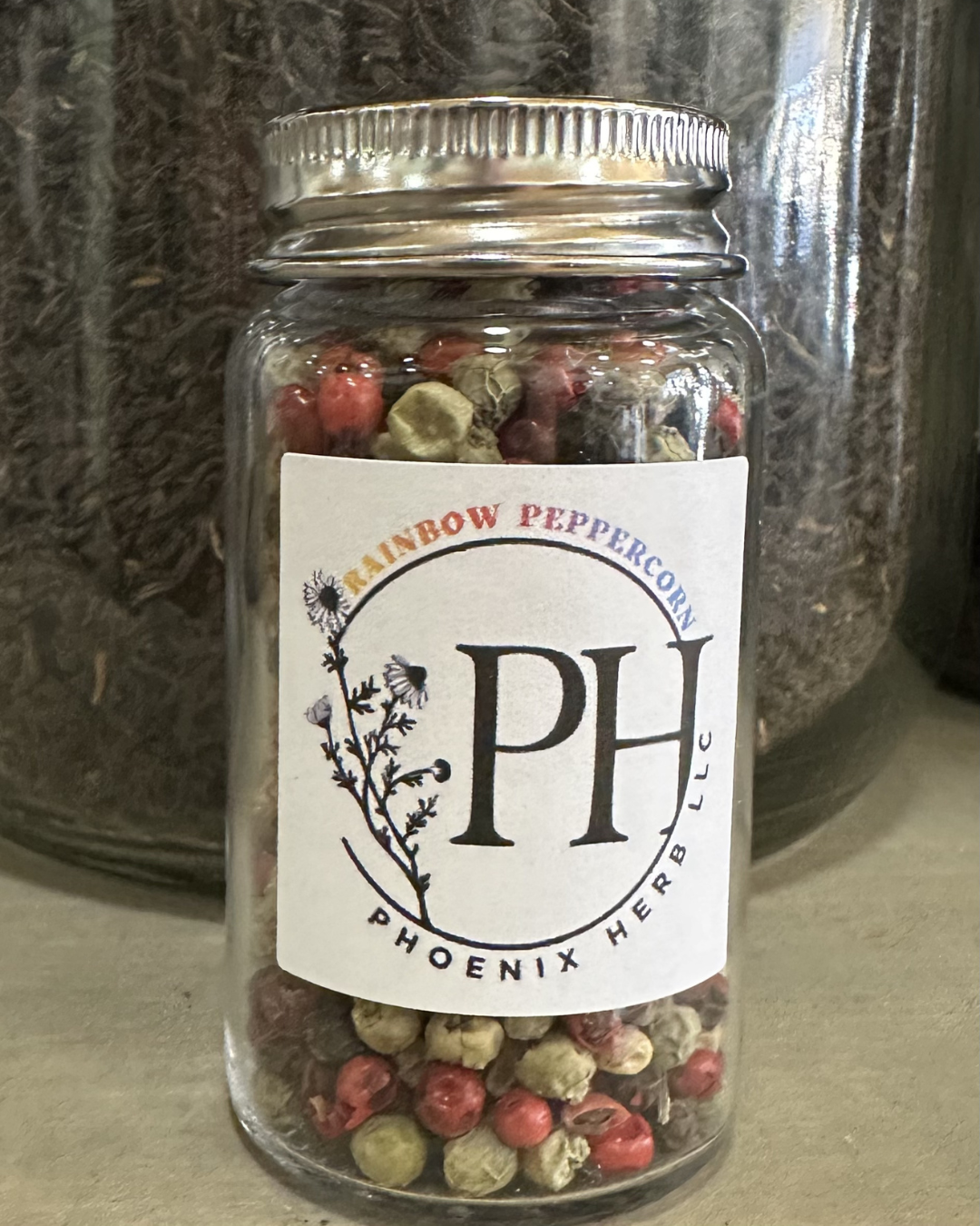 Rainbow Peppercorn Spice Jar
