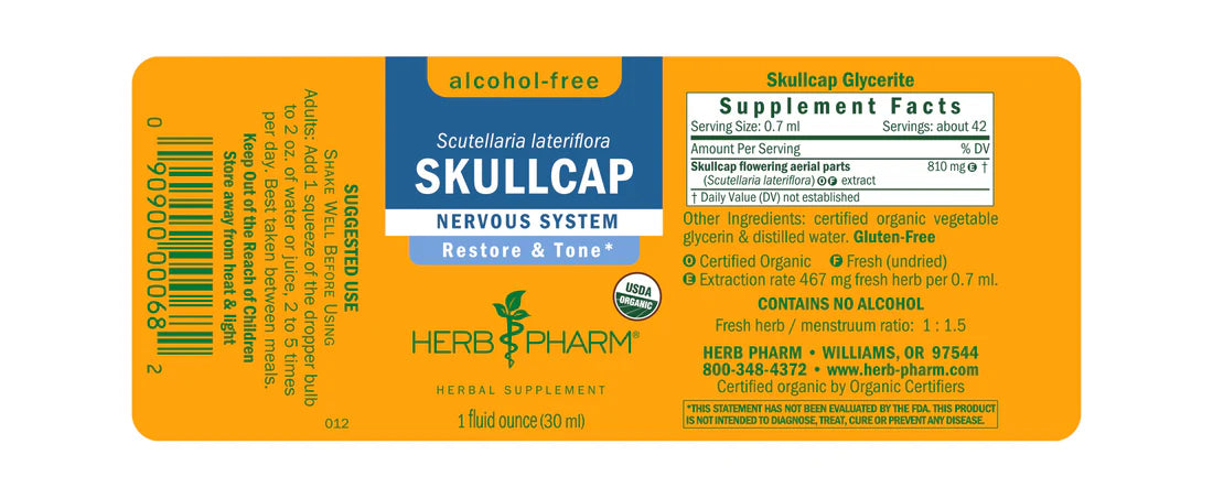 Skullcap, Alcohol-Free Extract