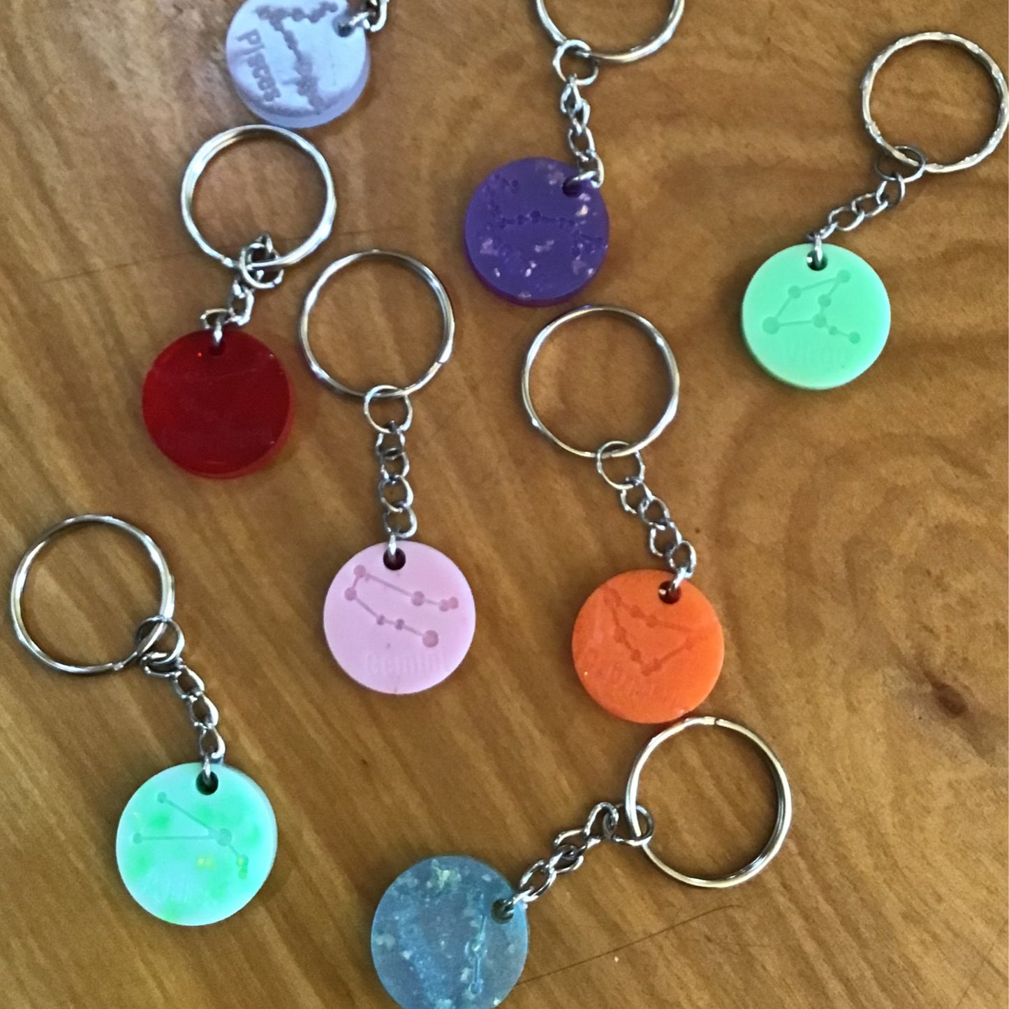 Zodiac Constellation Keychain