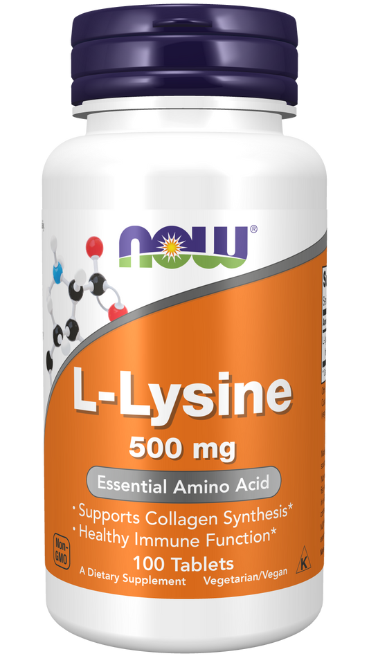 L-Lysine 500 mg - 100 Veg Tablets