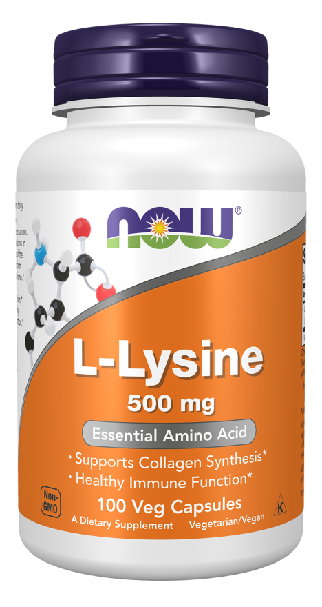 L-Lysine 500 mg - 100 Veg Capsules