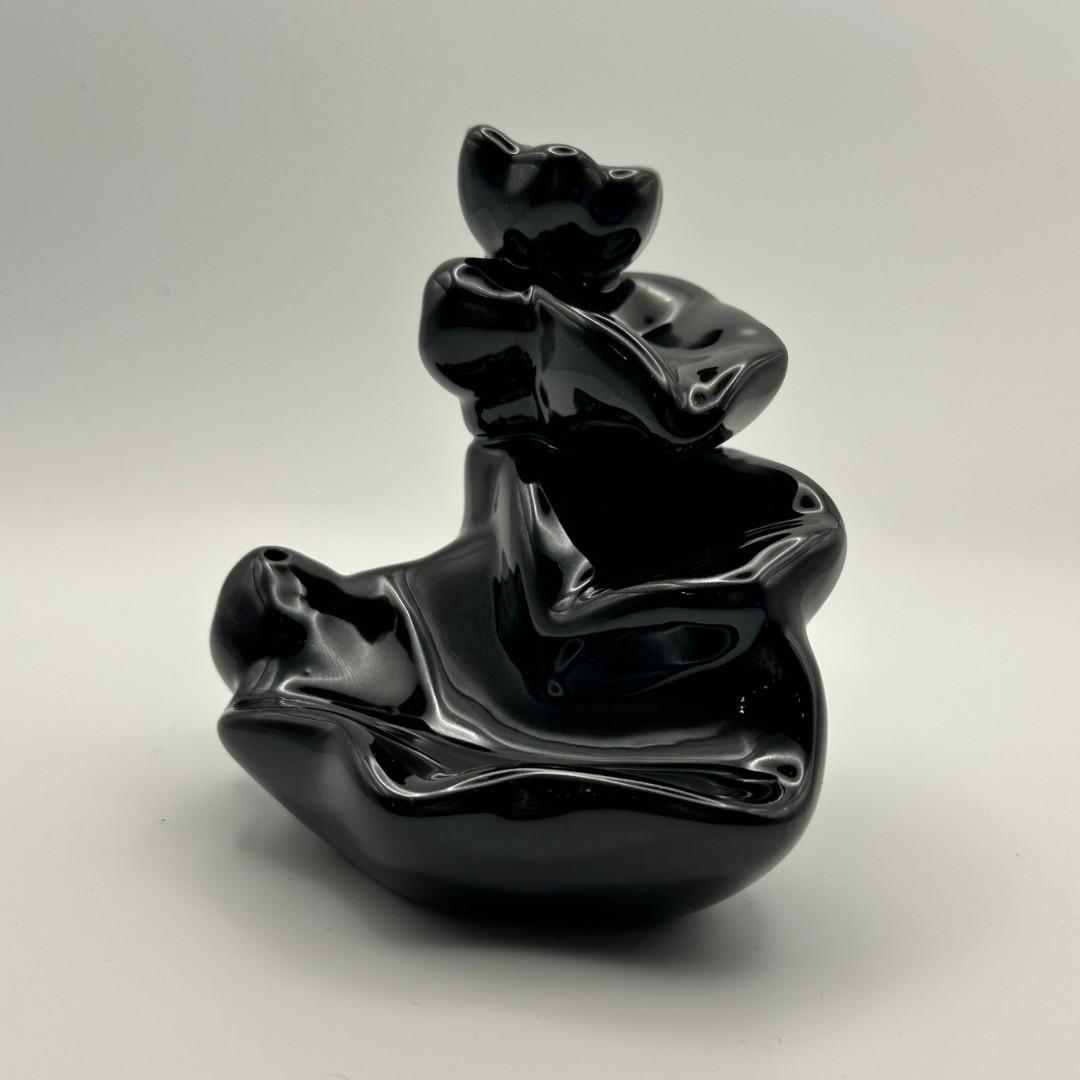 Ceramic Backflow Zen Waterfall Incense Burner Handmade (various stylles)