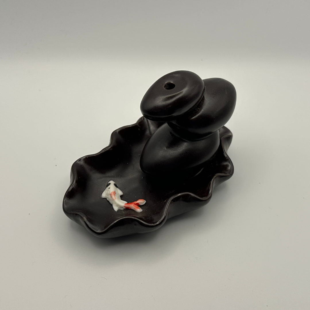Ceramic Backflow Zen Waterfall Incense Burner Handmade (various stylles)