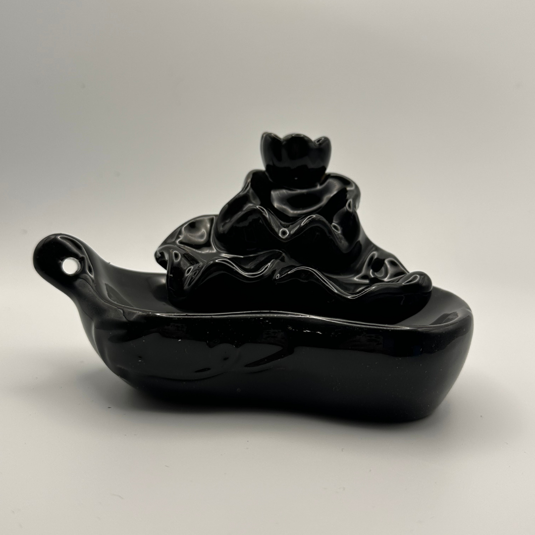 Ceramic Backflow Zen Waterfall Incense Burner Handmade (various stylles)
