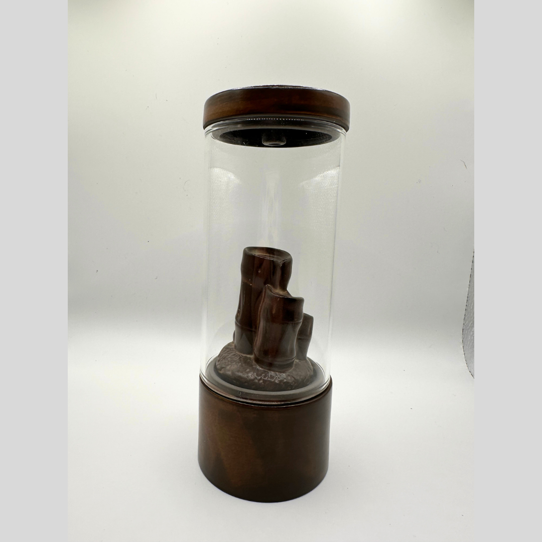 Ceramic Glass Backflow Incense Burner Windproof Home Aromatherapy Fragrance Diffuser Holder