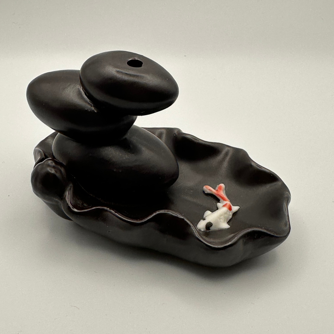 Ceramic Backflow Zen Waterfall Incense Burner Handmade (various stylles)