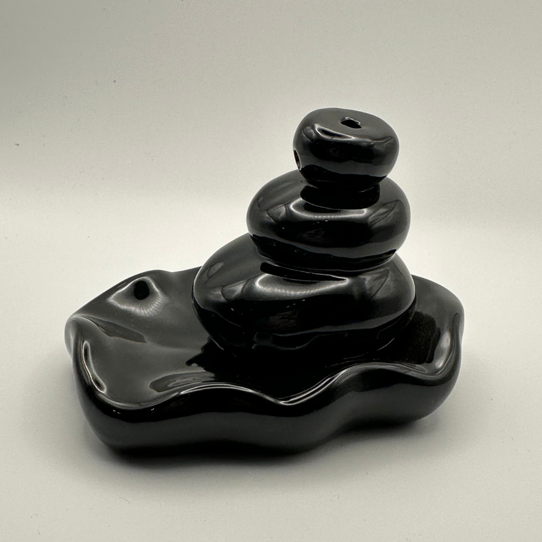 Ceramic Backflow Zen Waterfall Incense Burner Handmade (various stylles)