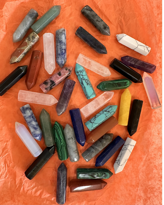 1" Crystal and Stone Wands