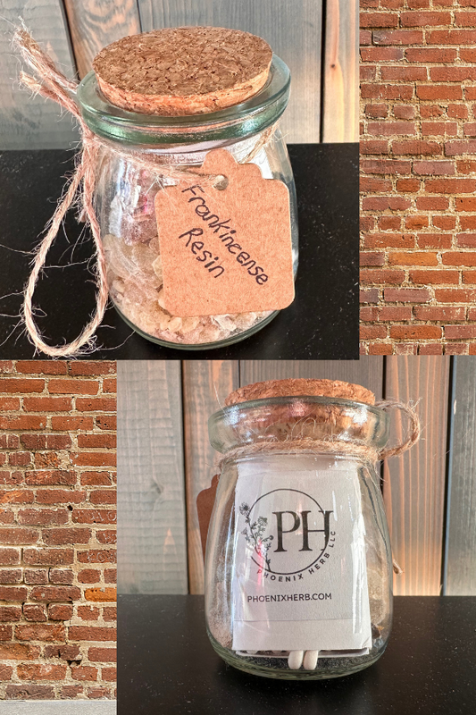 Frankincense Resin and Matches Bottle