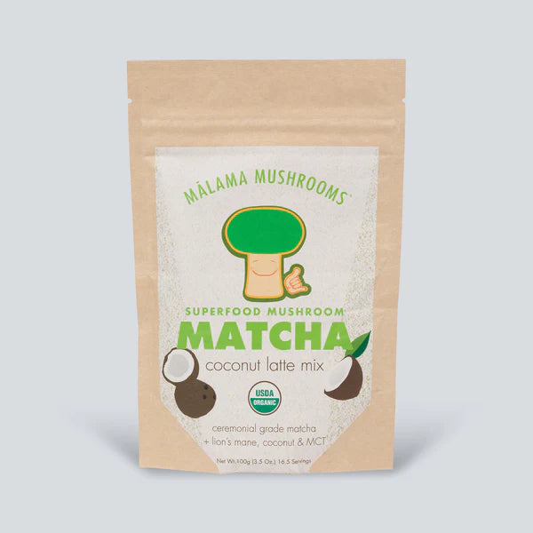 Mushroom Matcha Coconut Latte