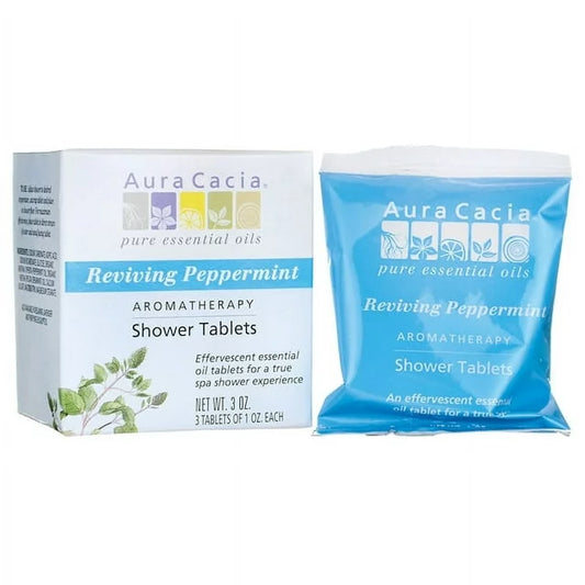 Aura Cacia Peppermint Shower Tablets