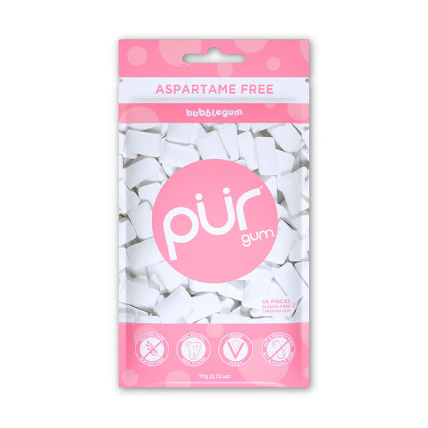 Pur Gum Bubble Gum 55 Peices