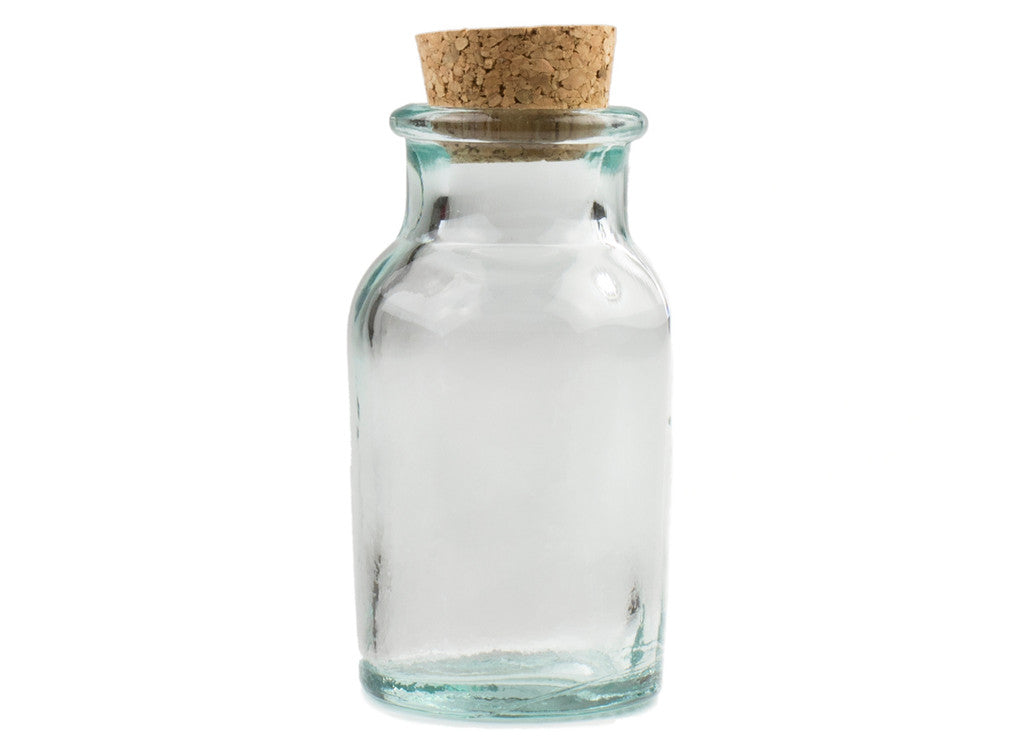 Clear Glass Bottle w/cork