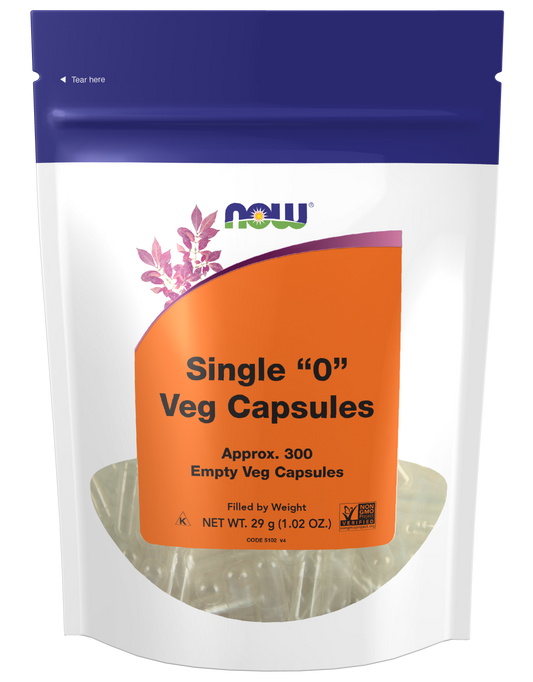 Single "0" Empty Veg Caps 300ct
