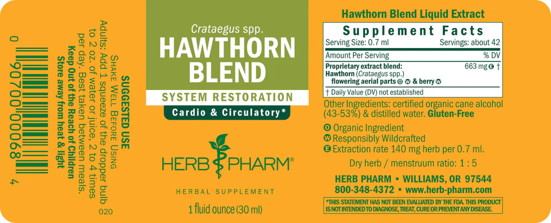 Hawthorn Blend Liquid Extract Herb Pharm