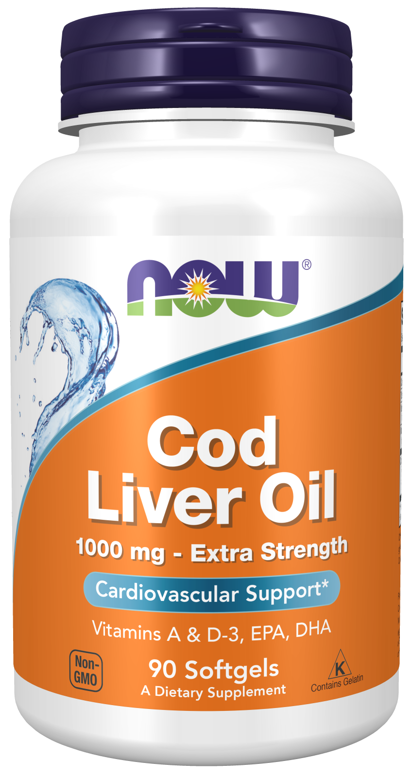 Cod Liver Oil, Extra Strength, 1000mg