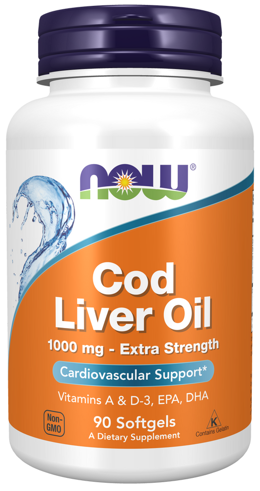 Cod Liver Oil, Extra Strength, 1000mg