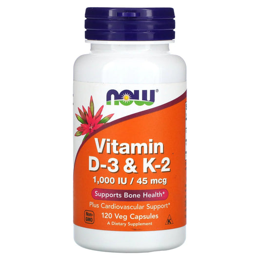 Vitamin D-3 & K-2 120 Caps