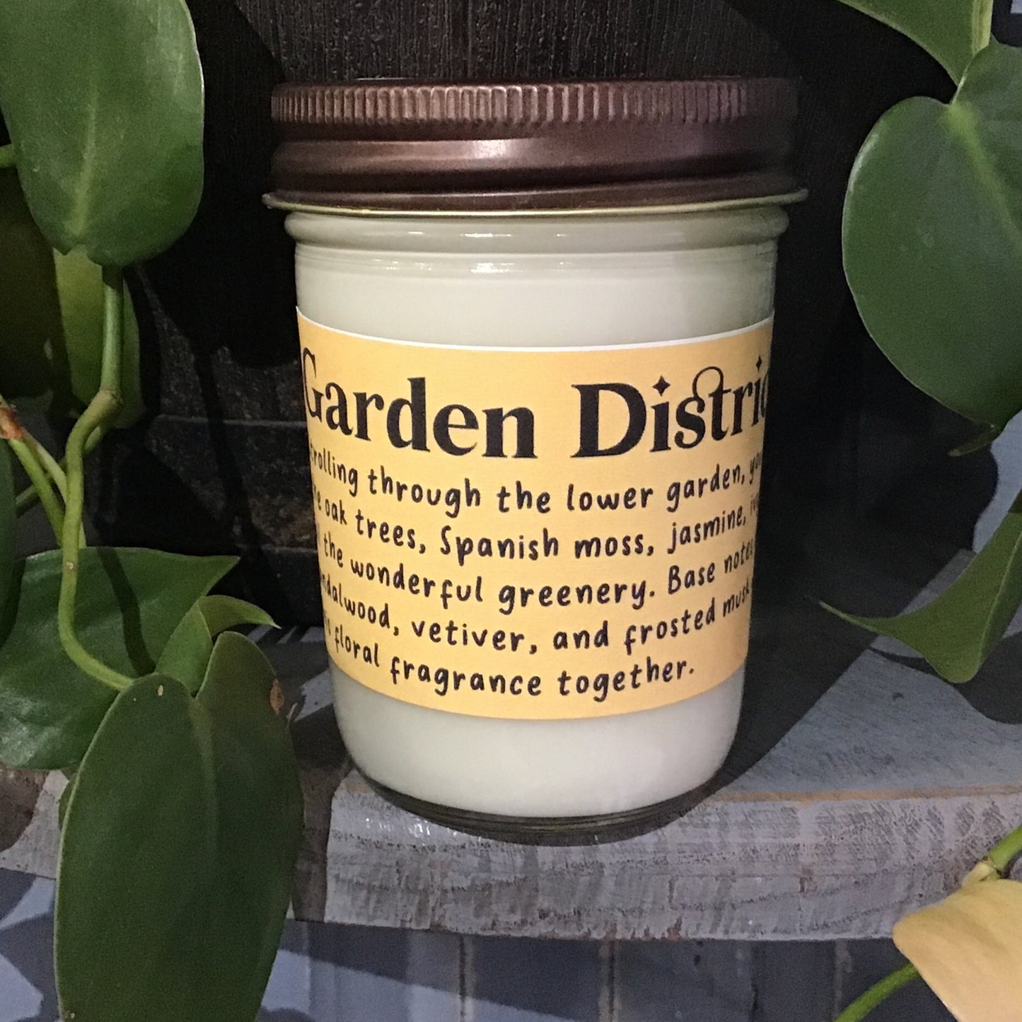 Garden District jar candle 8oz