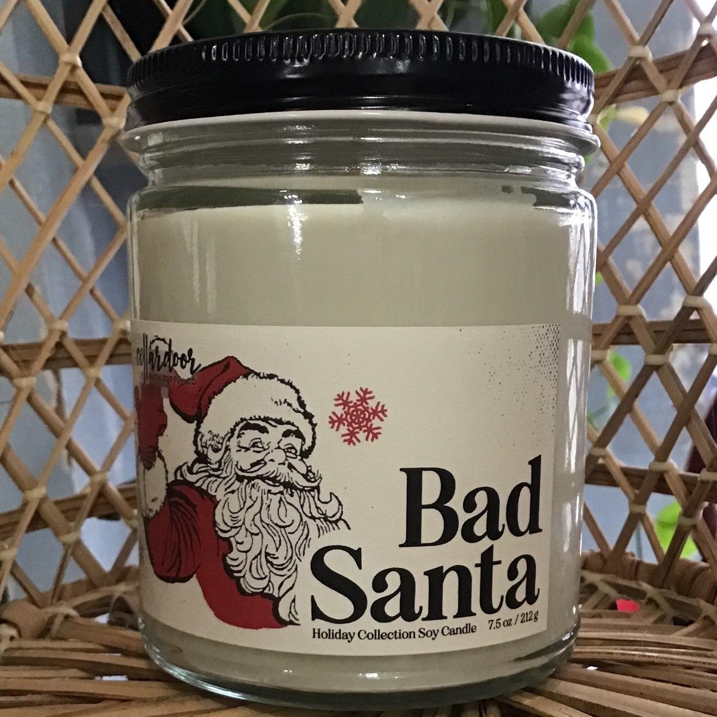 Bad Santa candle