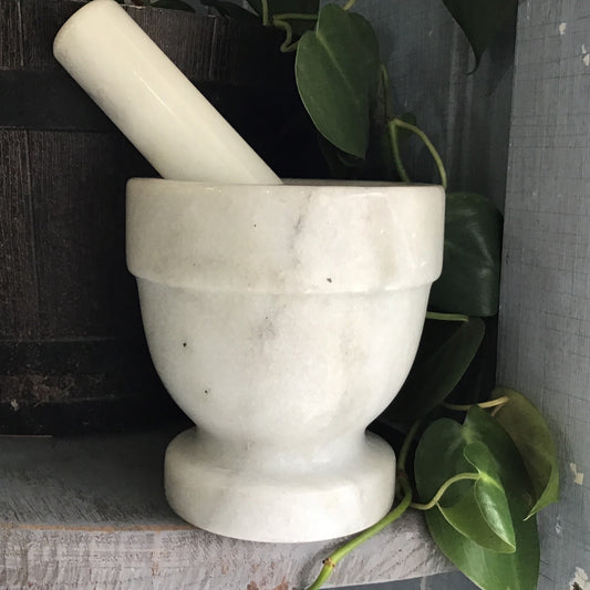 Marble Mortar & Pestle